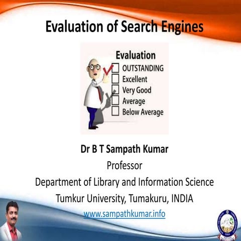 Evaluation of search engine