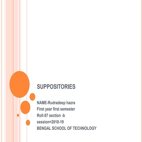 evaluation of Suppositories ppt..pptx