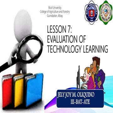 Evaluation of Technology Learning