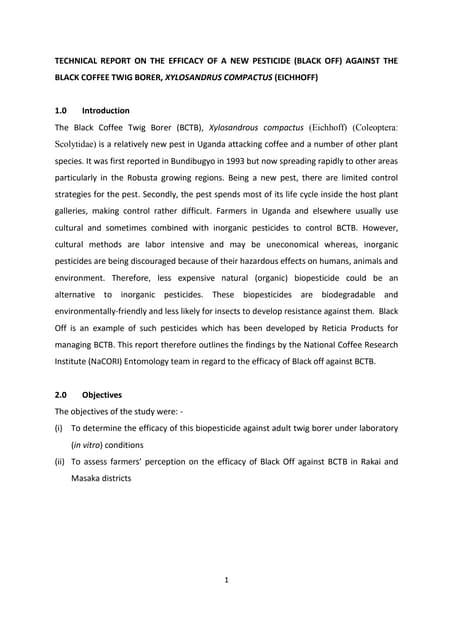 Evaluation of the efficacy of biorationals may 26, 2015