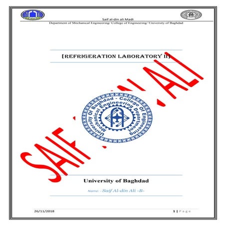Evaluation of thermal performance of a typical vapor compression refrigeratio...