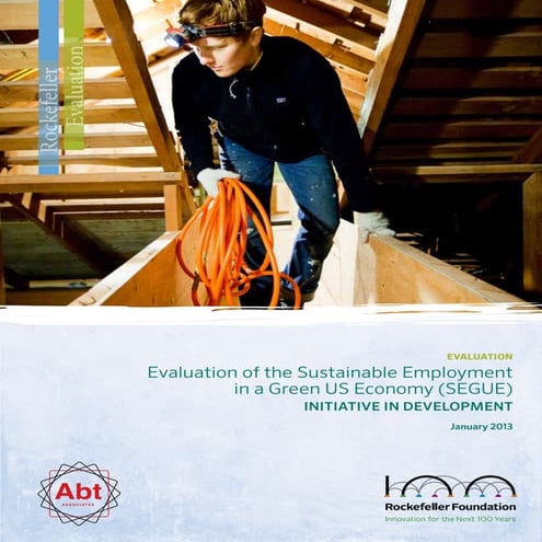 Evaluation of the Sustainable Employment in a Green U.S. Economy (SEGUE)