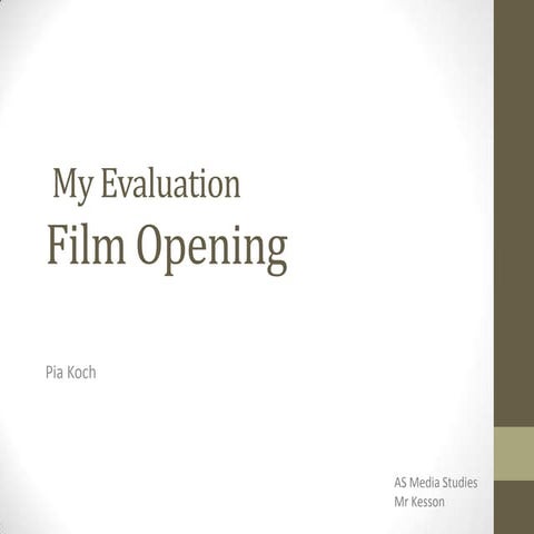Evaluation pia koch