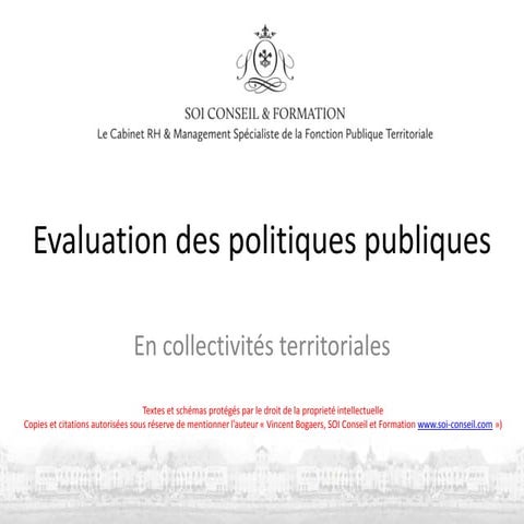 Evaluation politique publique presentation