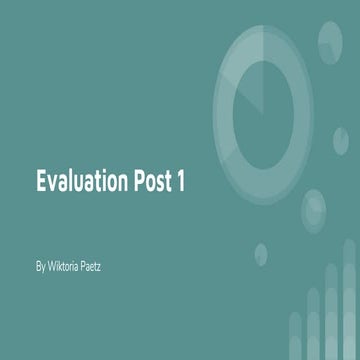 Evaluation post 1 (1)