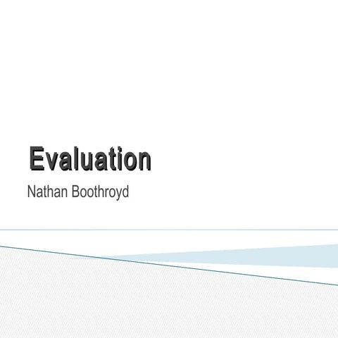 Evaluation (power point)