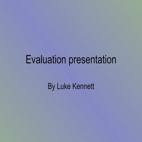 Evaluation presentation fom aol