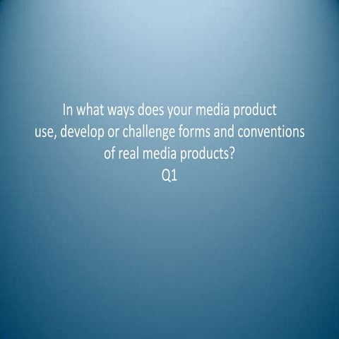 Evaluation question 1