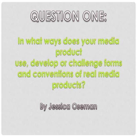 Evaluation question one