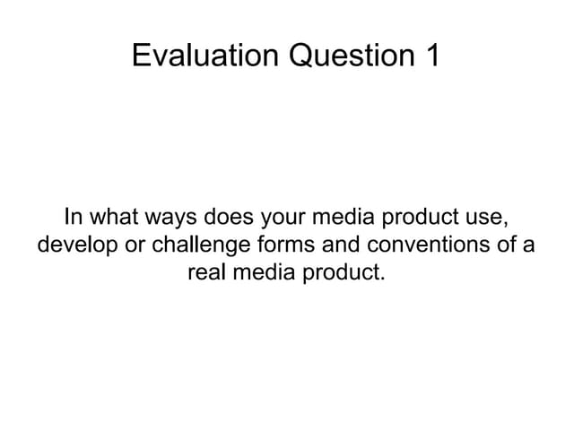 Evaluation q1