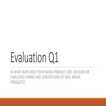 Evaluation q1