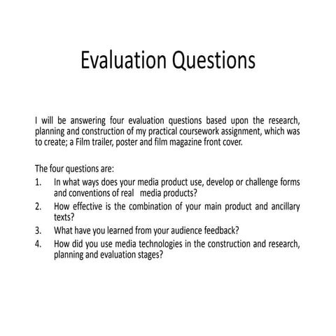 Evaluation q1   (trailer)