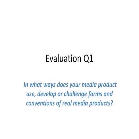 Evaluation q1 emily