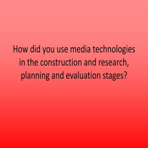 Evaluation: Question 3