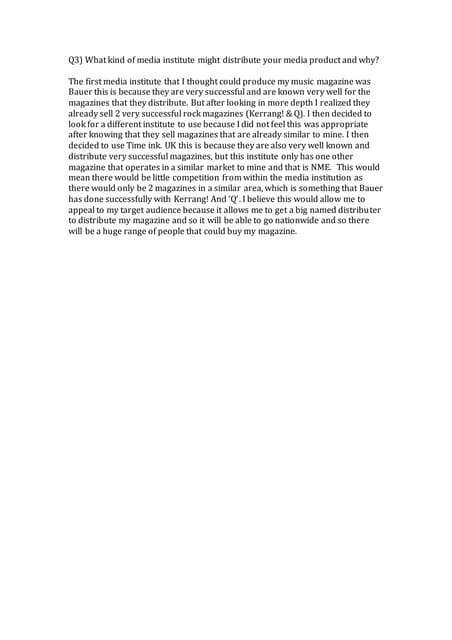 Evaluation q3