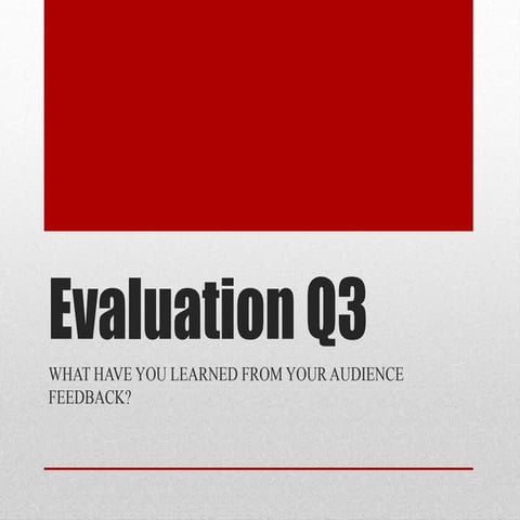 Evaluation q3