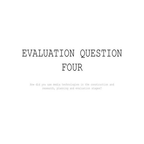 Evaluation q4