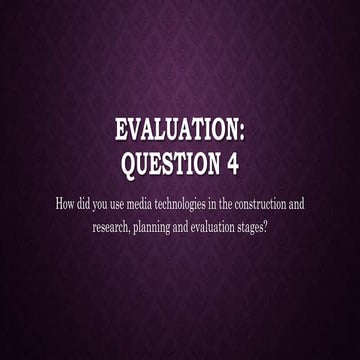 Evaluation q4 2