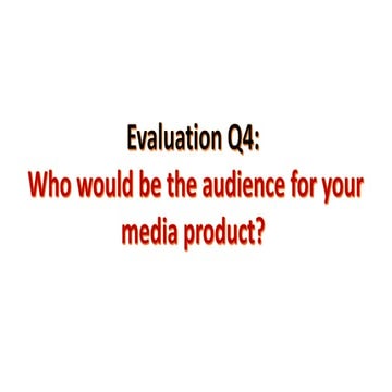 Evaluation q4