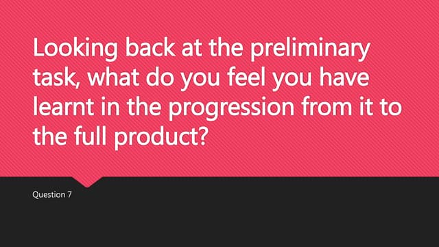 Courtney Uscroft- Evaluation Question 7