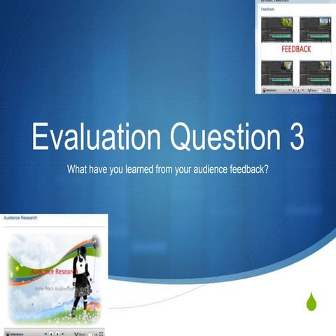 Evaluation qu 3 ppt