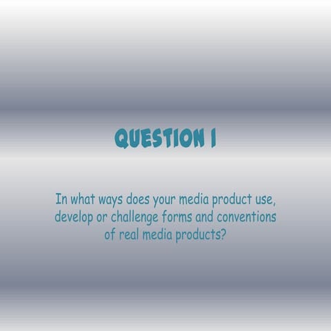 Evaluation question 1