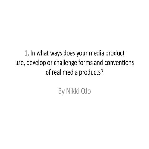 Evaluation question 1