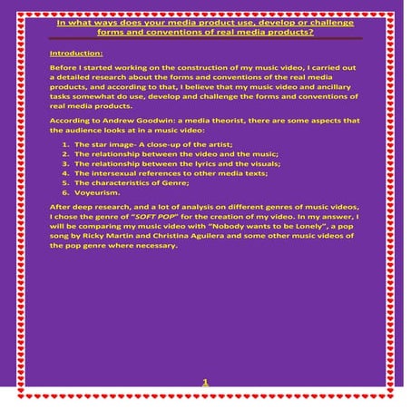 Evaluation question 1