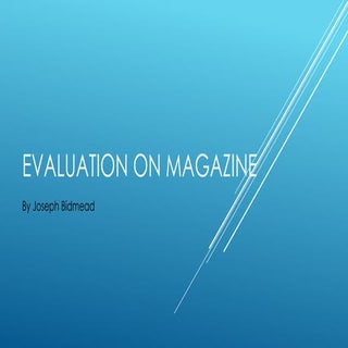 Evaluation question 1