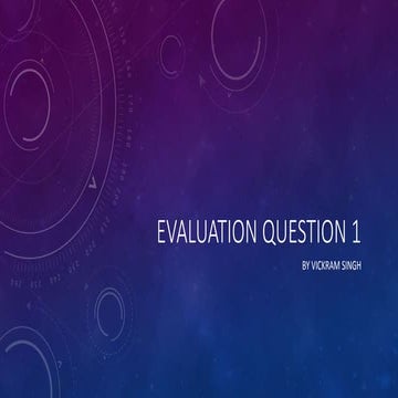 Evaluation question 1