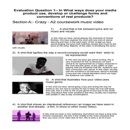 Evaluation question 1