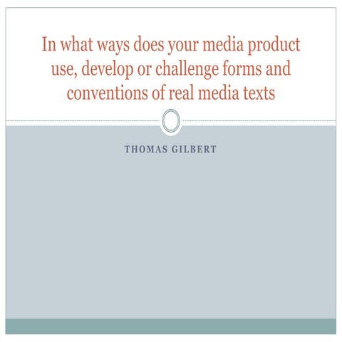 Evaluation Question 1