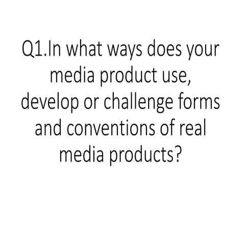 Evaluation question 1