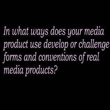 Evaluation question 1.