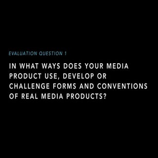 Evaluation question 1   redo