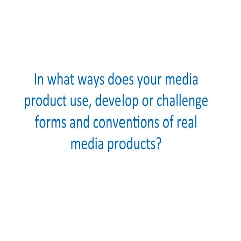 Evaluation question 1 magazine 