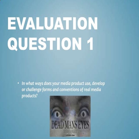 Evaluation question 1 poster
