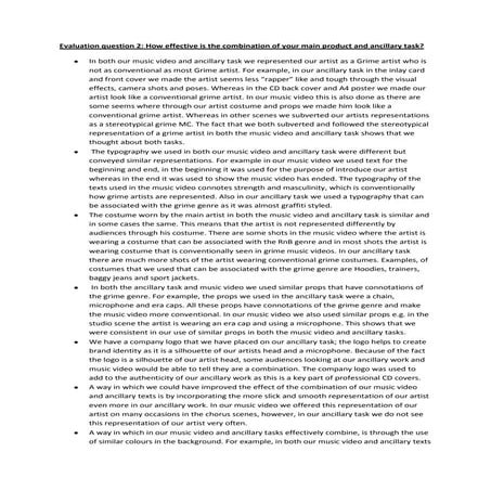 Evaluation question 2