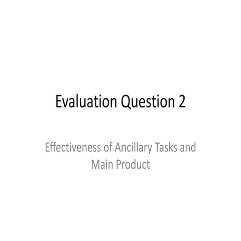 Evaluation Question 2; Brand Identity