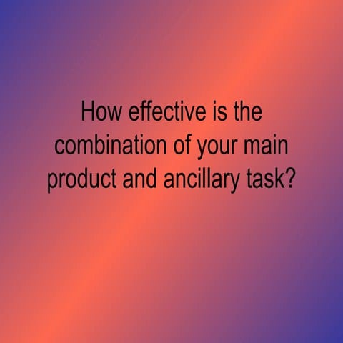 Evaluation question 2