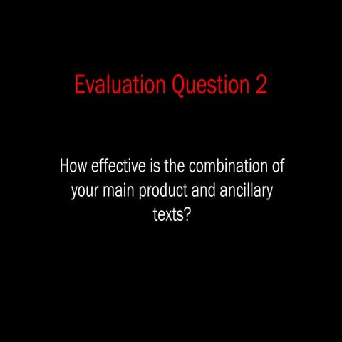 Evaluation question two | PPTX