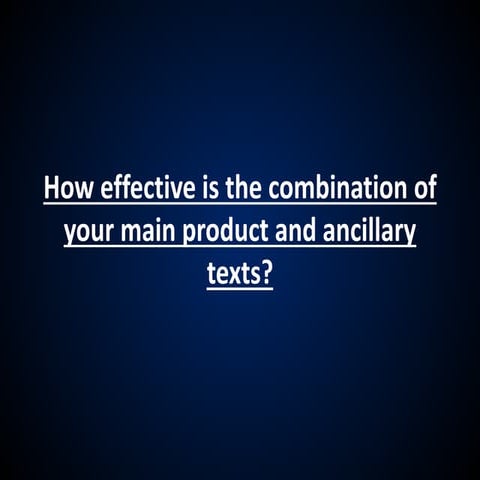 Evaluation Question 2 - Presentation