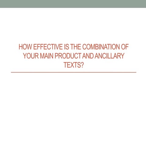 Evaluation question 2 complete