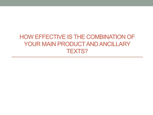 Evaluation question 2 complete