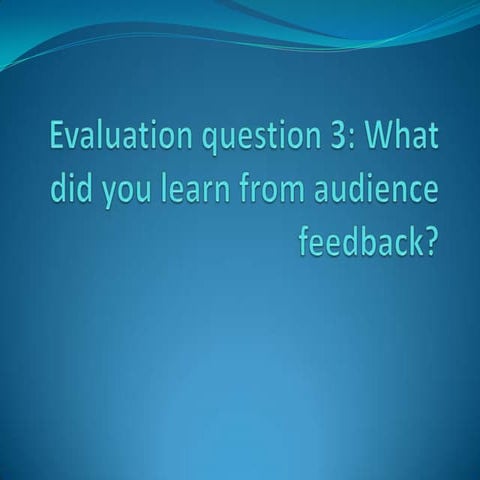 Evaluation question 4 publisher | PPTX