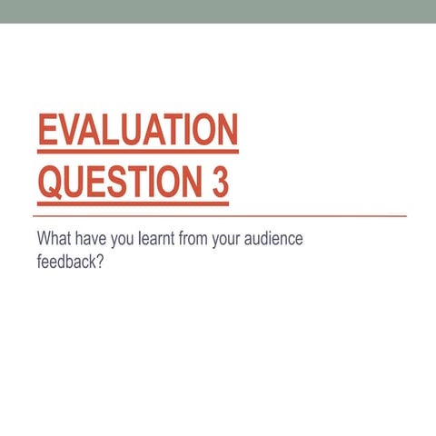 Evaluation question 3 - Hyde Productions