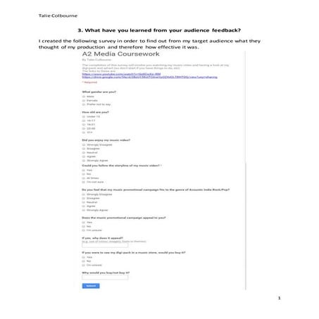 Evaluation Question 3