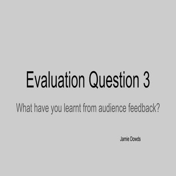 Evaluation question 3 | PPTX