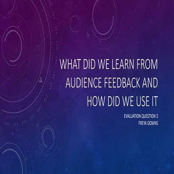 Evaluation Question 3