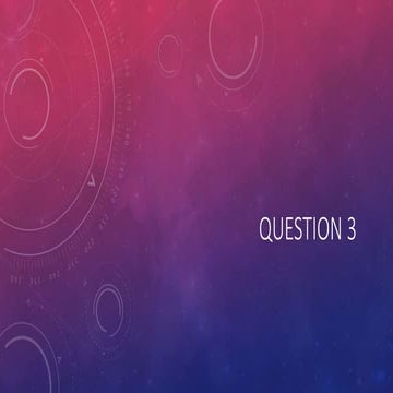 Evaluation question 3